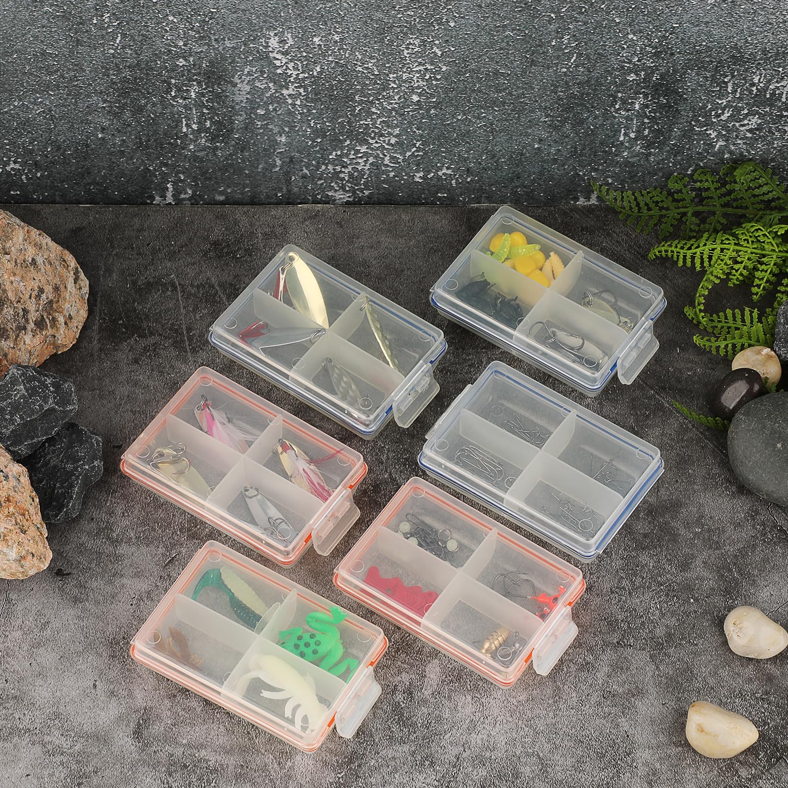 Durable plastic construction of the tackle box