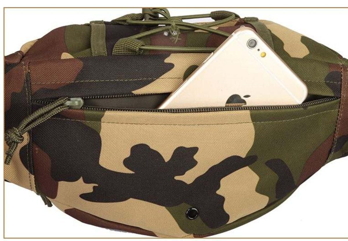 Juzar Tapal Collection camo fanny pack side with MOLLE for modular gear