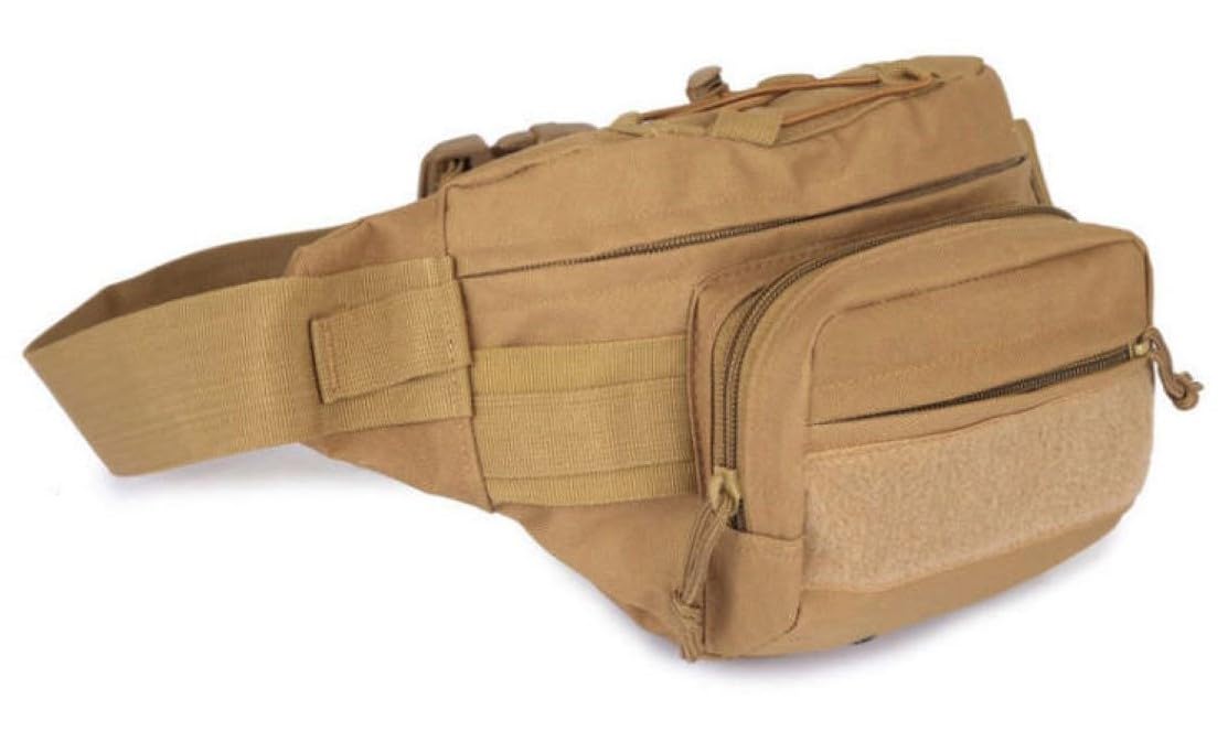Juzar Tapal Collection tactical fanny pack front pocket for quick access.