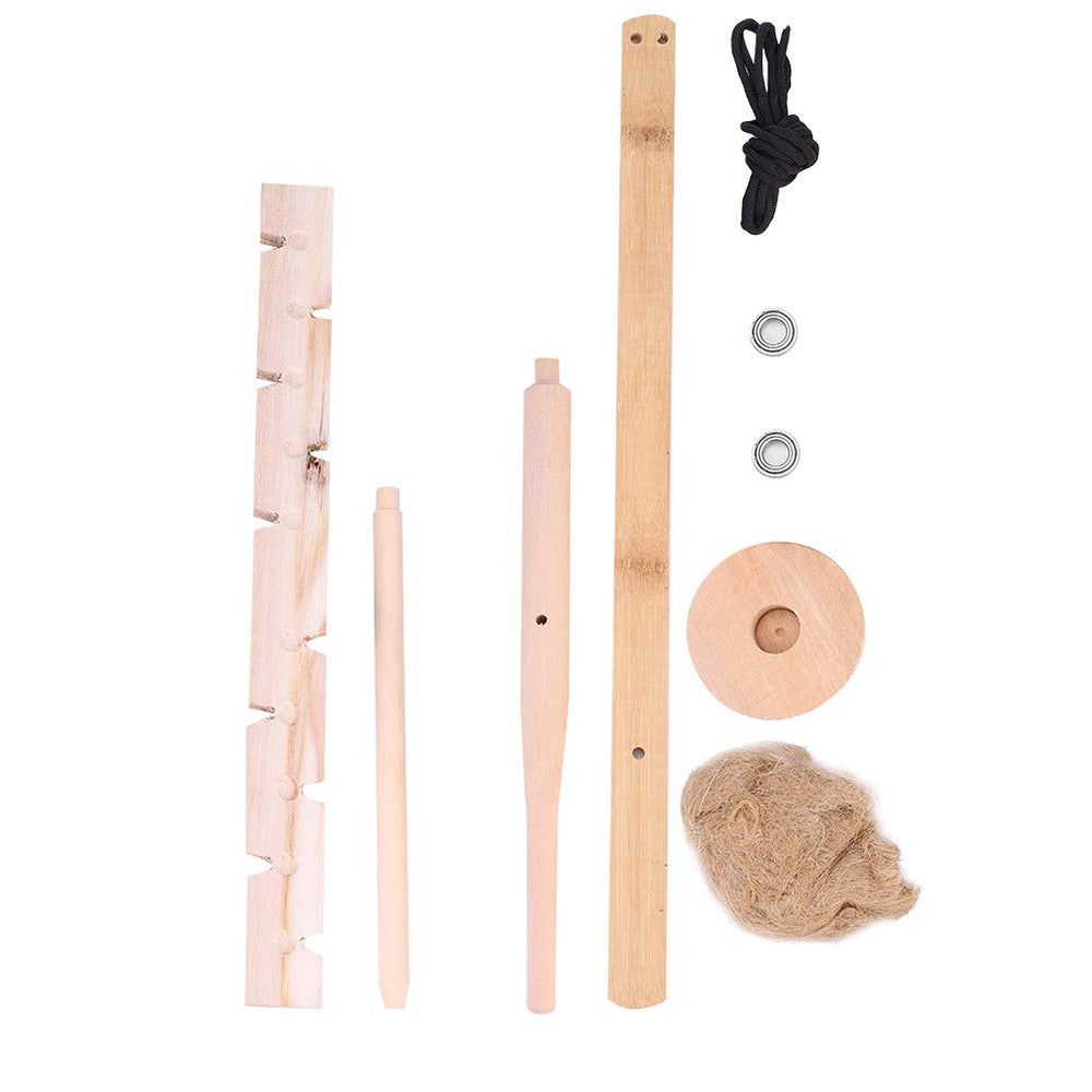 Jwthee Bow Drill Fire Starter Kit with ergonomic handle for a safe grip.