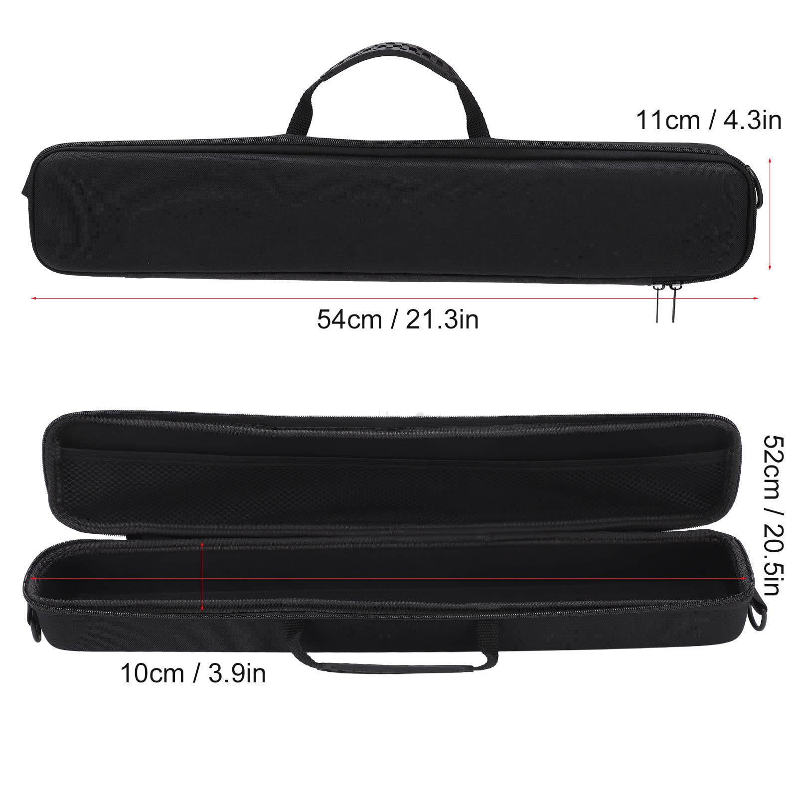 JWthee rod case interior net bag separates items for quick reach