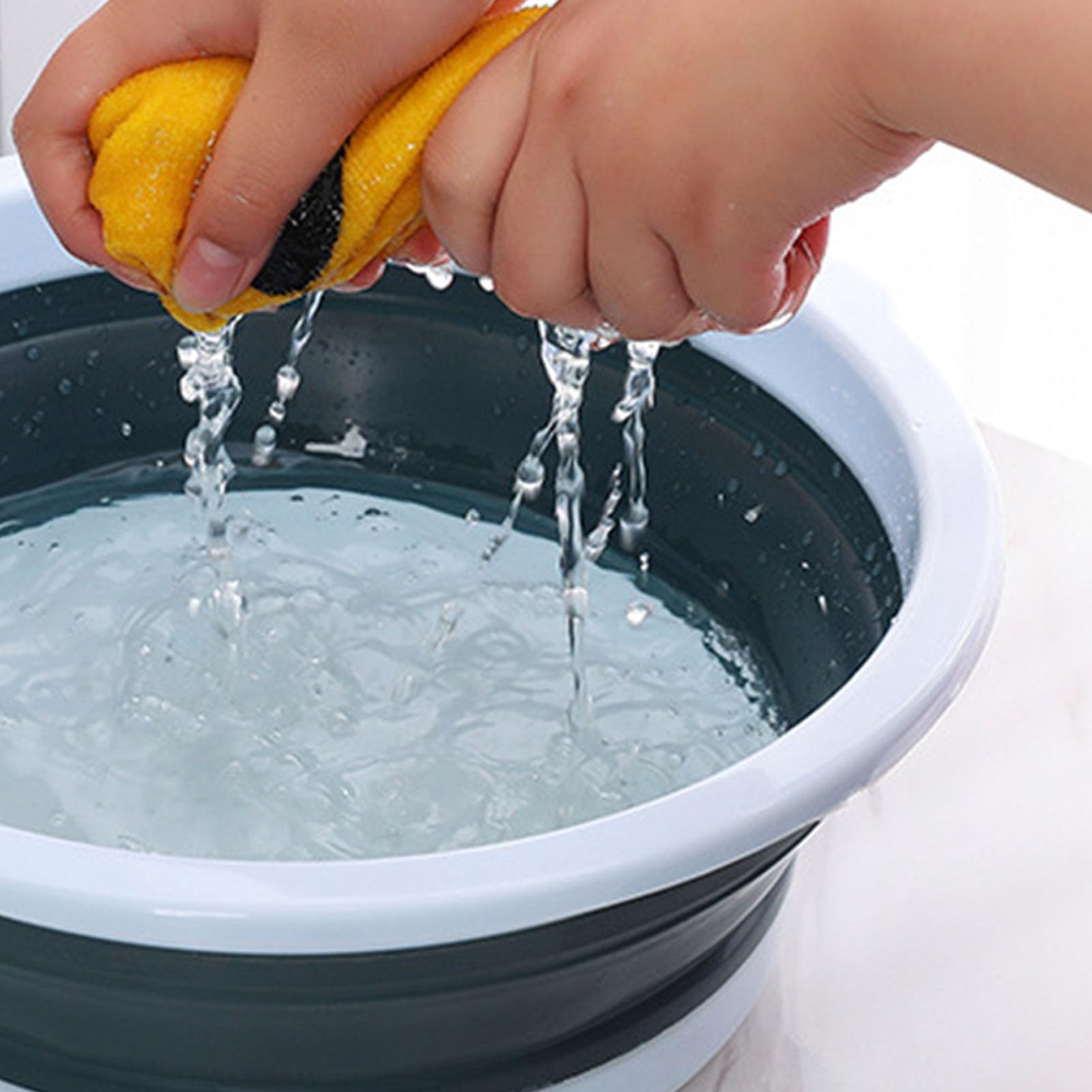 Jwthee small foldable dishpan ideal for backpacking and space saving