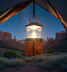 JWWYJ Lantern during camping offering versatile outdoor lighting options.