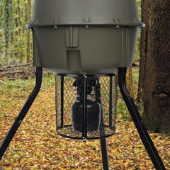 JXLXYY Varmint Guard on an outdoor feeder demonstrates rugged weather protection.