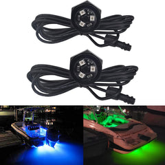 JXOFROAD RGB LED Boat Drain Plug Light with 1/2 in NPT thread