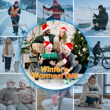 JYew AI heated socks winter-outdoor-use ideal for skiing and camping.
