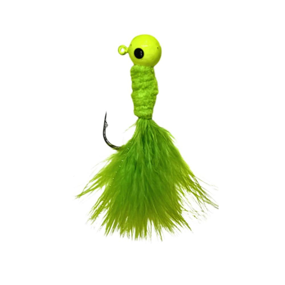 JYG PRO FISHING Crappie half-ounce black-purple lure in package for easy carry.