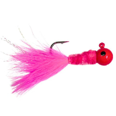 JYG PRO FISHING Crappie half-oz pink jig five-pack shown for fishing versatility