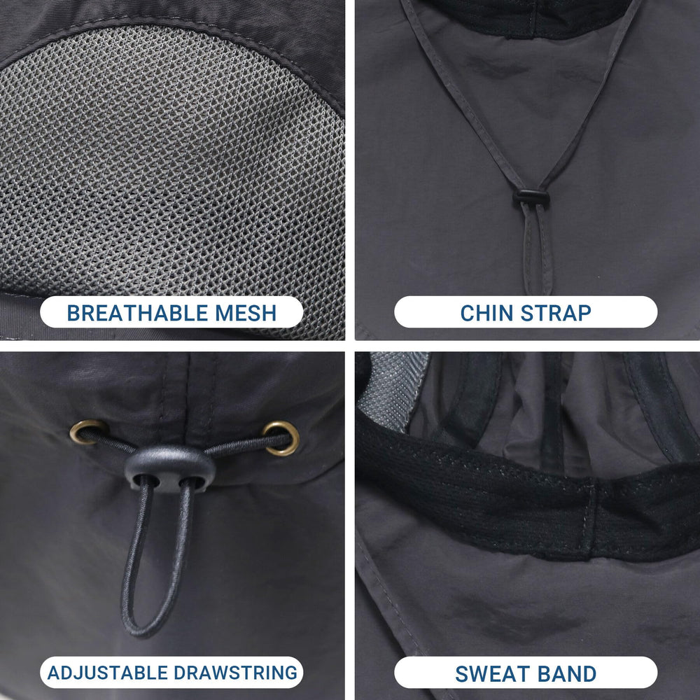 Inner sweatband for moisture control on outdoor hat