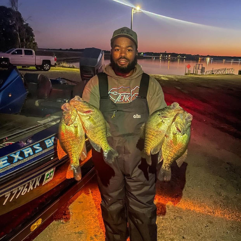 K-9 Crappie Braid versatile for freshwater and saltwater fishing scenarios.