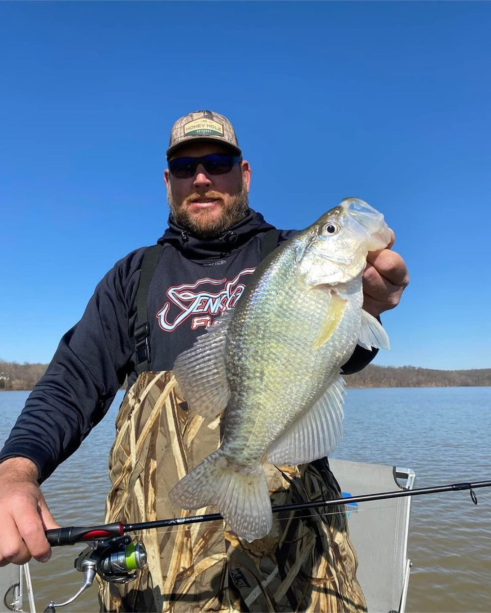 K-9 Crappie Braid zero stretch provides direct feel for precise hook-sets on bites.