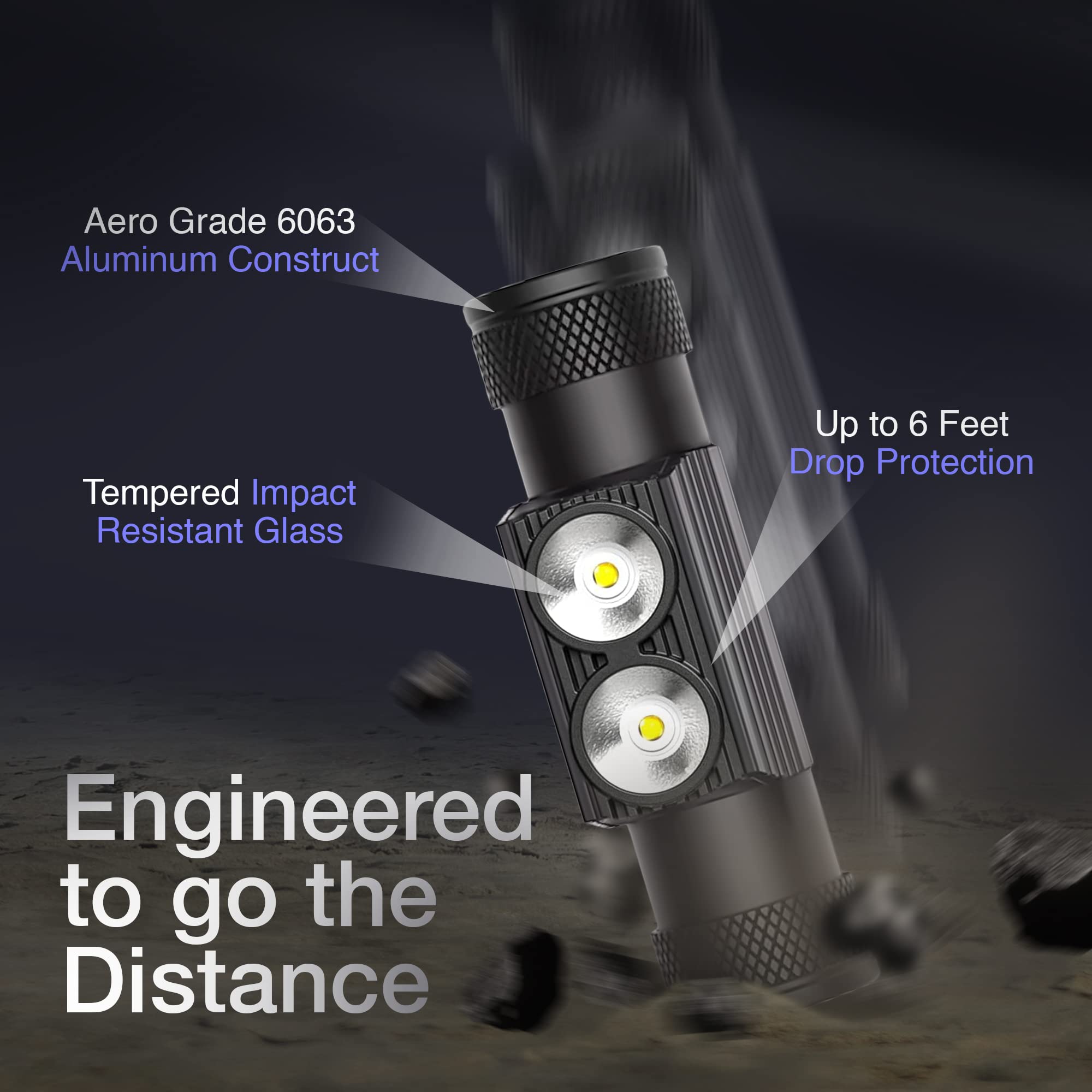 K-Bern PRO waterproof headlamp handles rain and damp conditions