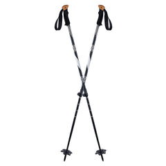 K2 Atlas snowshoes poles with locking mechanism for quick adjustments on rugged terrain