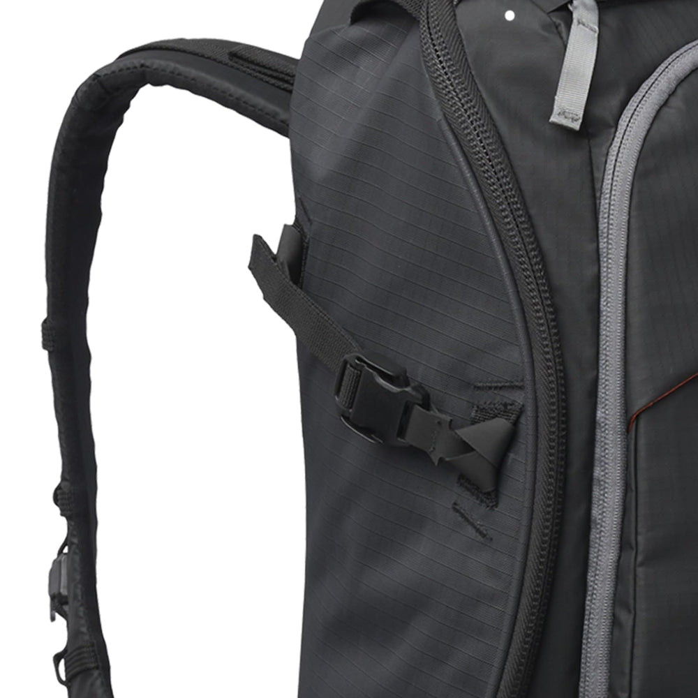K2 BCA Classic black nylon material detail, durable and weather-ready