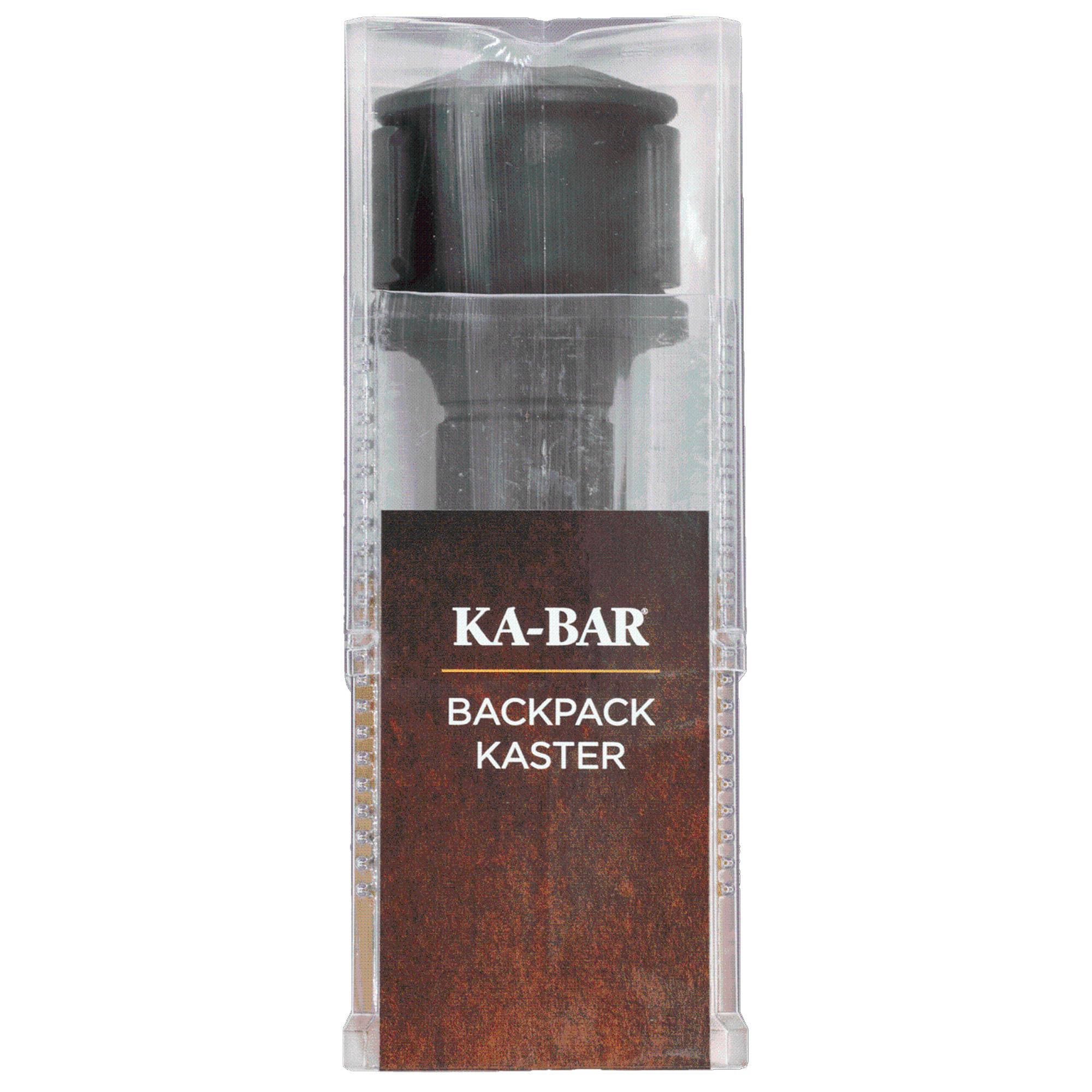 Plastic clamp securing fishing line on KA-BAR Kaster