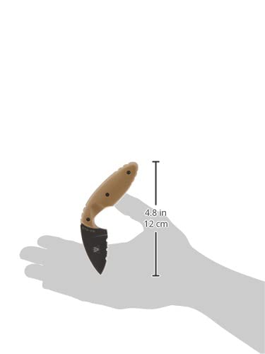 Close-up of 2-5/16 inch AUS-8A blade on KA-BAR TDI knife