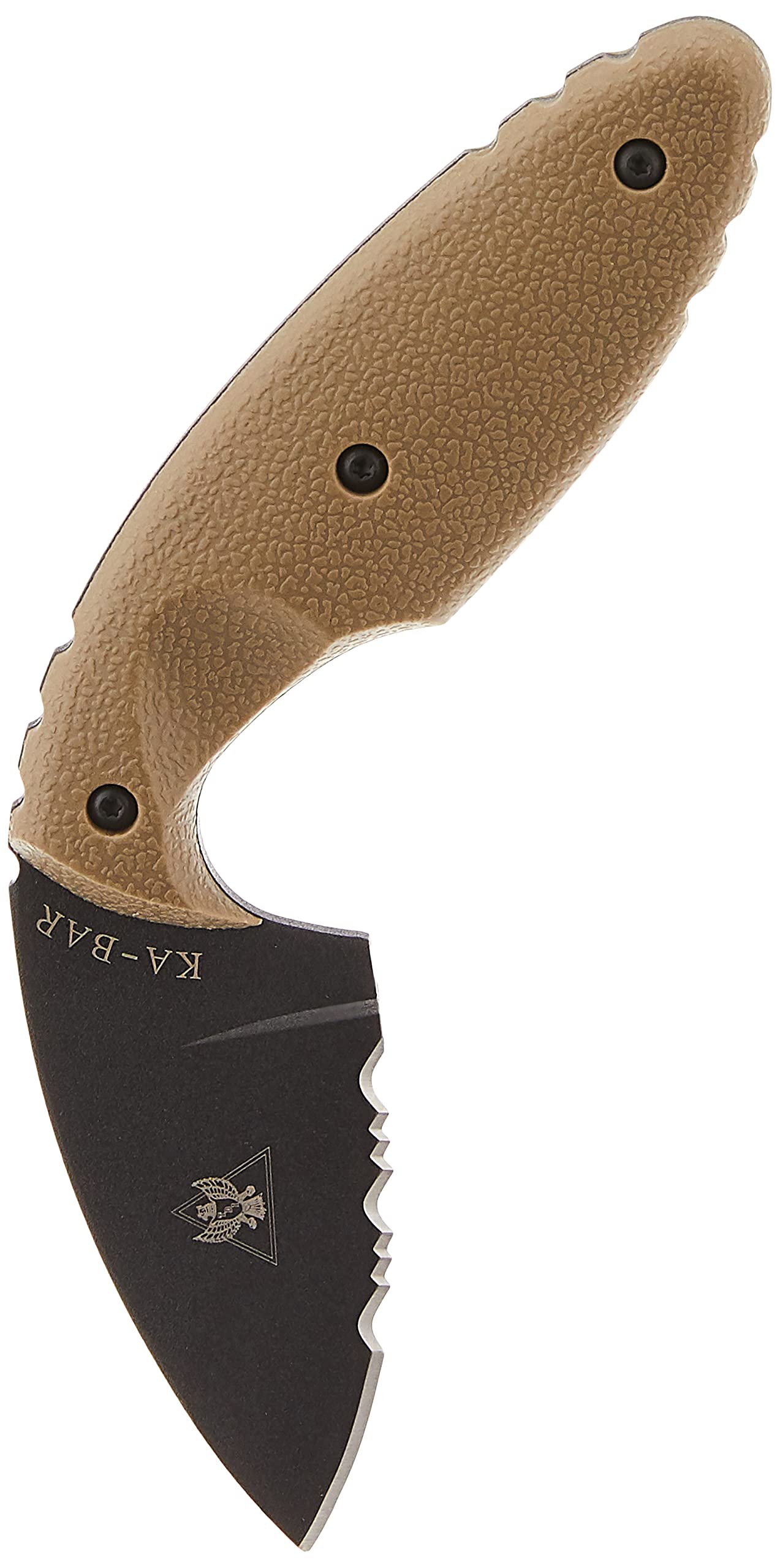 KA-BAR TDI knife edge angles illustrating a 15-degree bevel for clean slicing