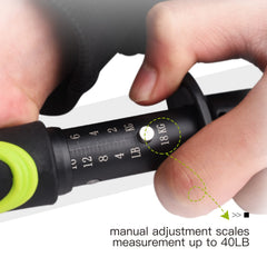Fish lip gripper with scale weighing a fish