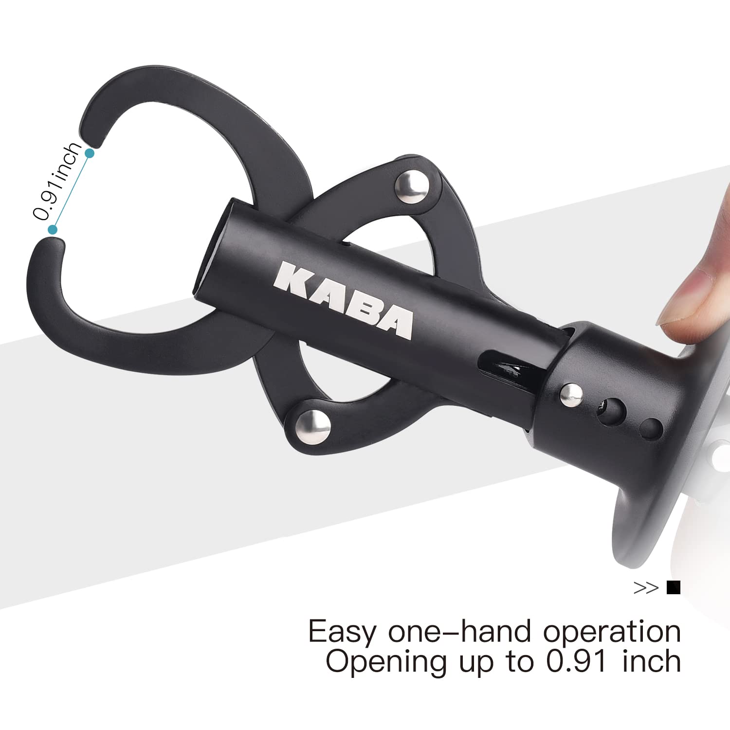 Ergonomic blue handle of Kaba Lip Gripper
