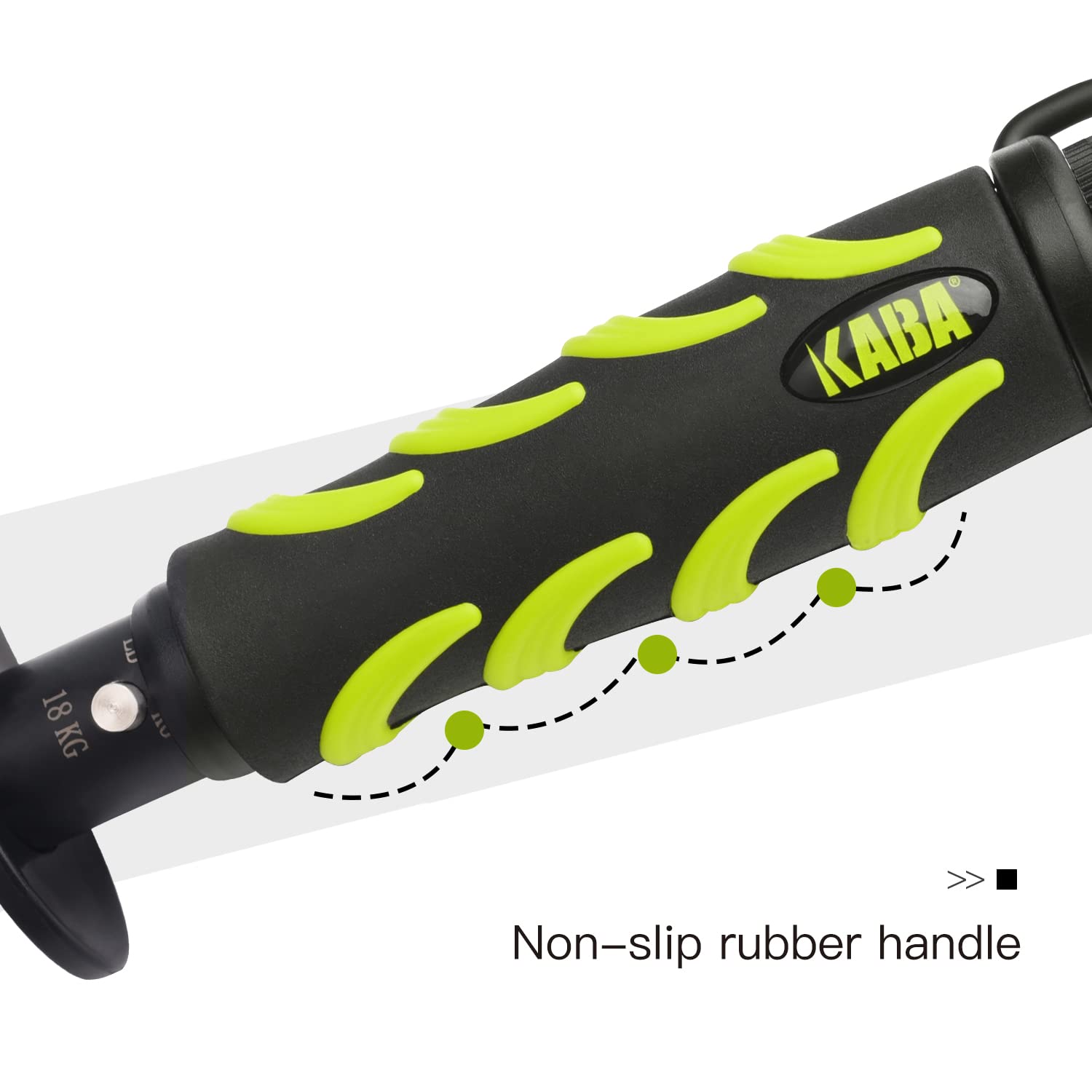 Full-length view showing long-grip design for extended use