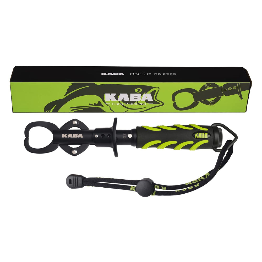 Kaba lip gripper and scale tool on display with accessories