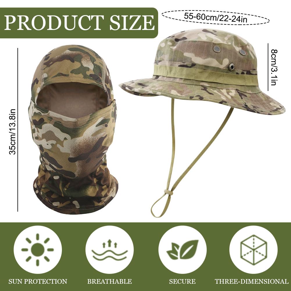 KABAKE wide-brim sun hat silhouette offering flexible shade and camouflage design.