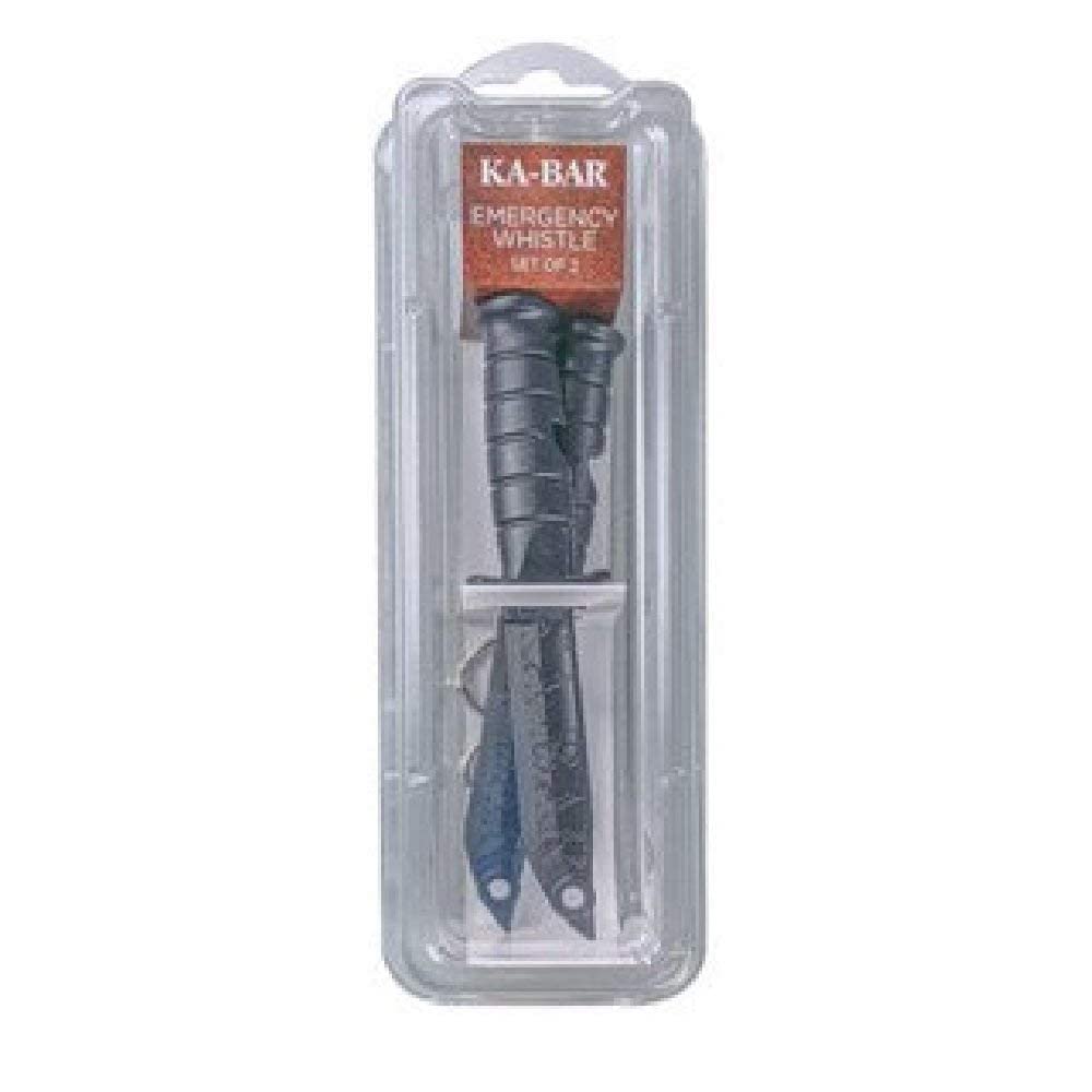 KA-BAR Emergency Whistle Two Pack in use during emergencies to attract attention.