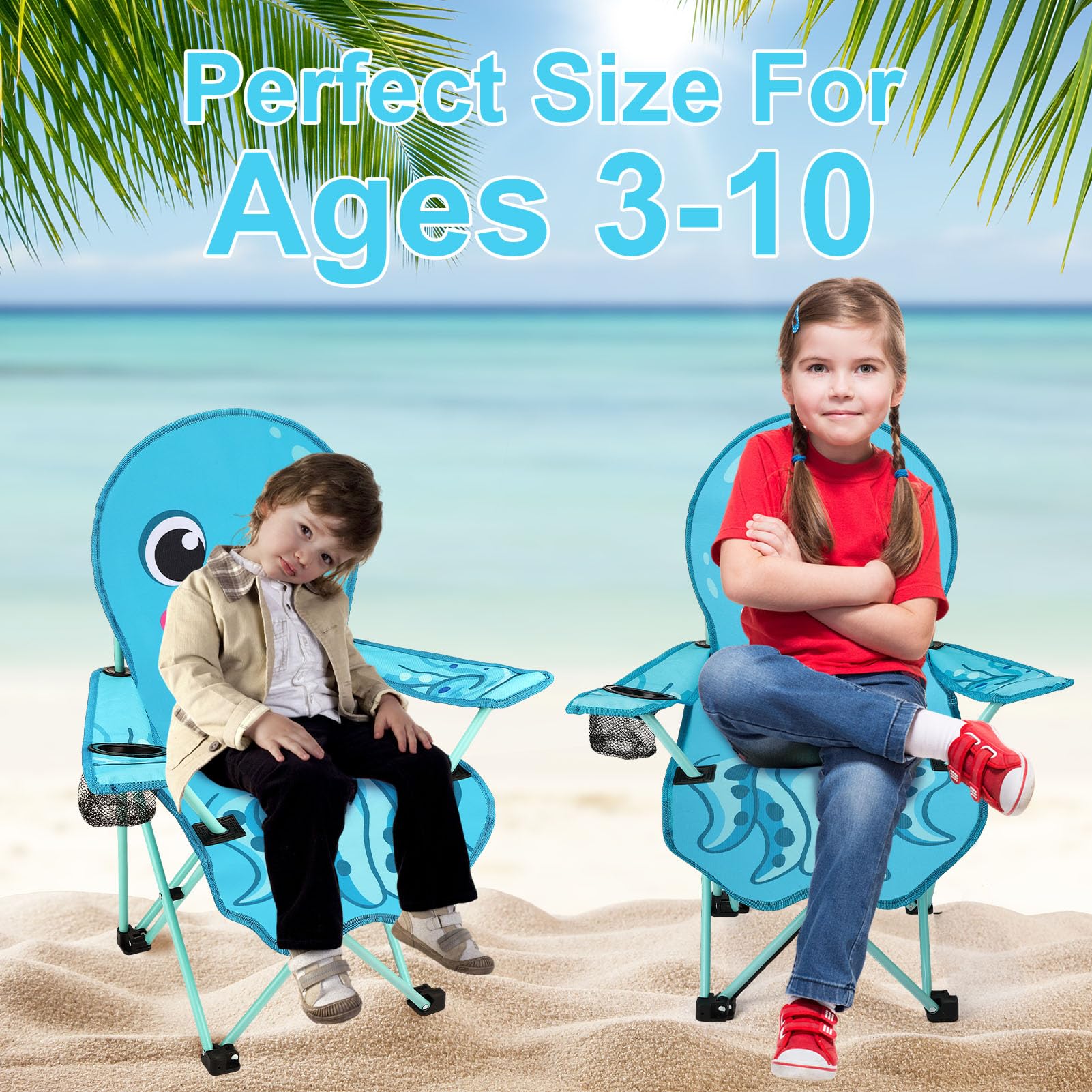KABOER kids octopus chair metal frame detail for sturdy seating.