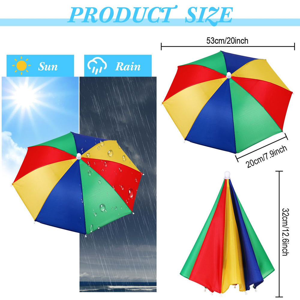Kacctyen umbrella hat windproof design withstands gusty days outdoors.