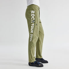 KAILAS men's climbing pants back knee laser-punch zone highlighting breathability