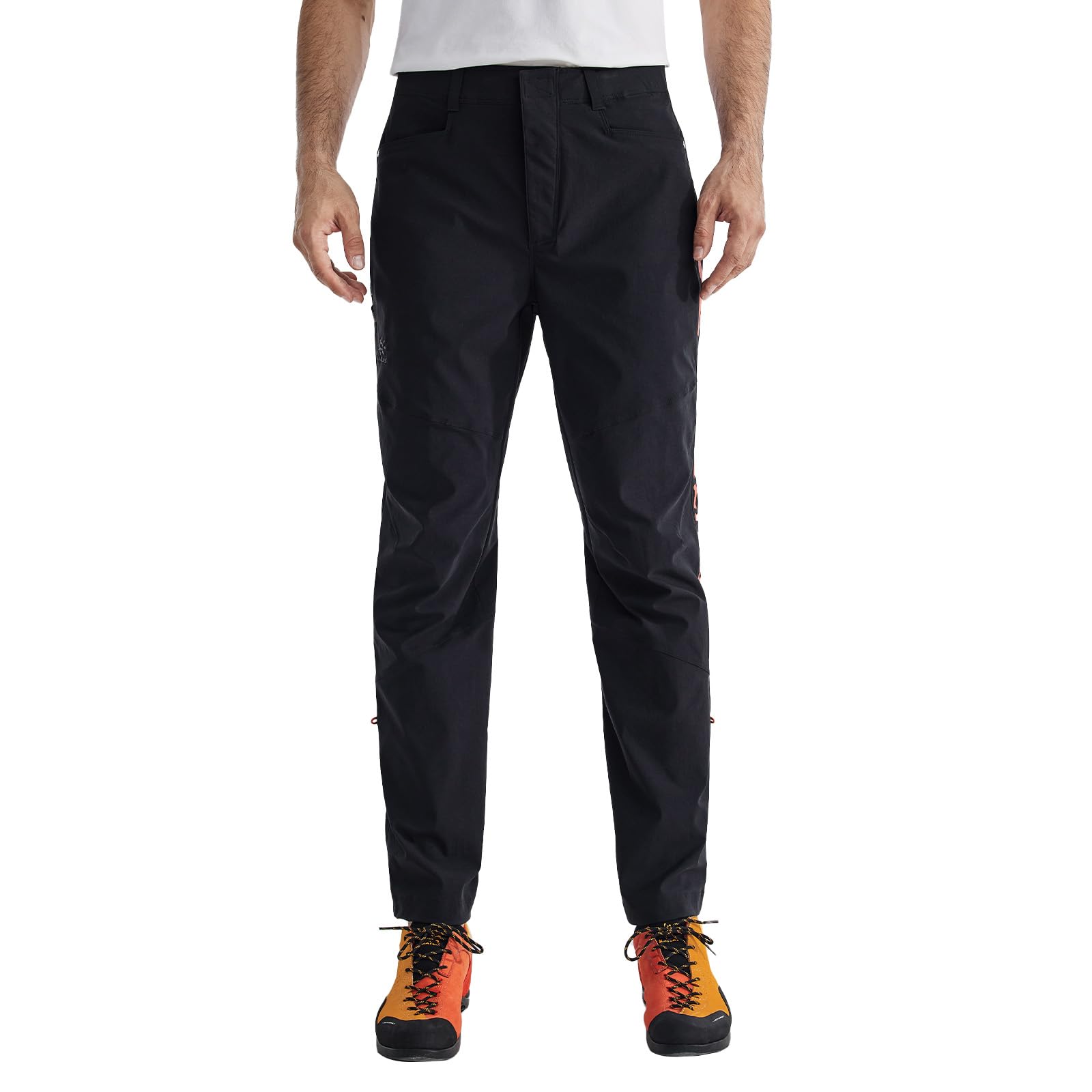 KAILAS men's climbing pants fabric closeup highlighting lightweight, durable 1026 material for rugged hikes.