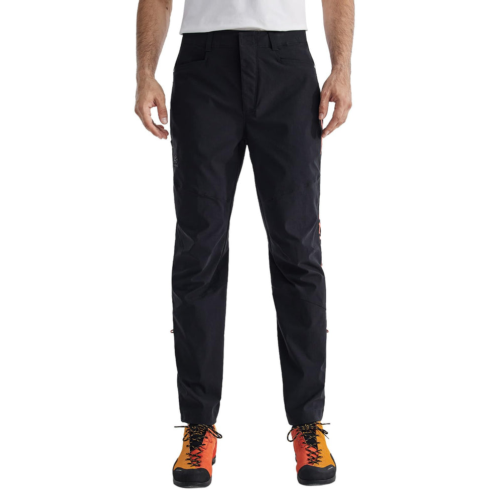 KAILAS men's climbing pants fabric closeup highlighting lightweight, durable 1026 material for rugged hikes.