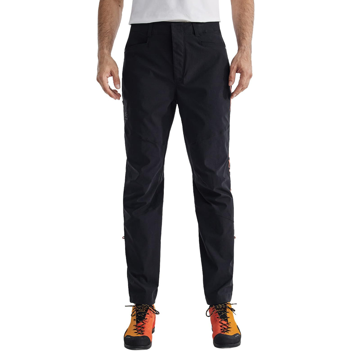 KAILAS men's climbing pants fabric closeup highlighting lightweight, durable 1026 material for rugged hikes.