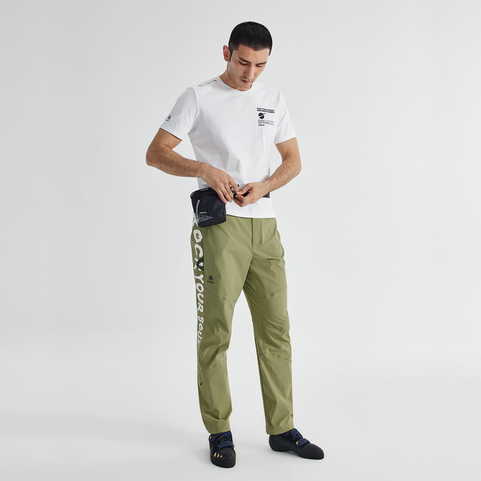KAILAS men's climbing pants leg with knife pieces for kneeling flexibility