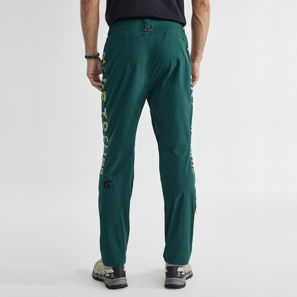 KAILAS diamond crotch design enhances flexibility for hiking and climbing moves