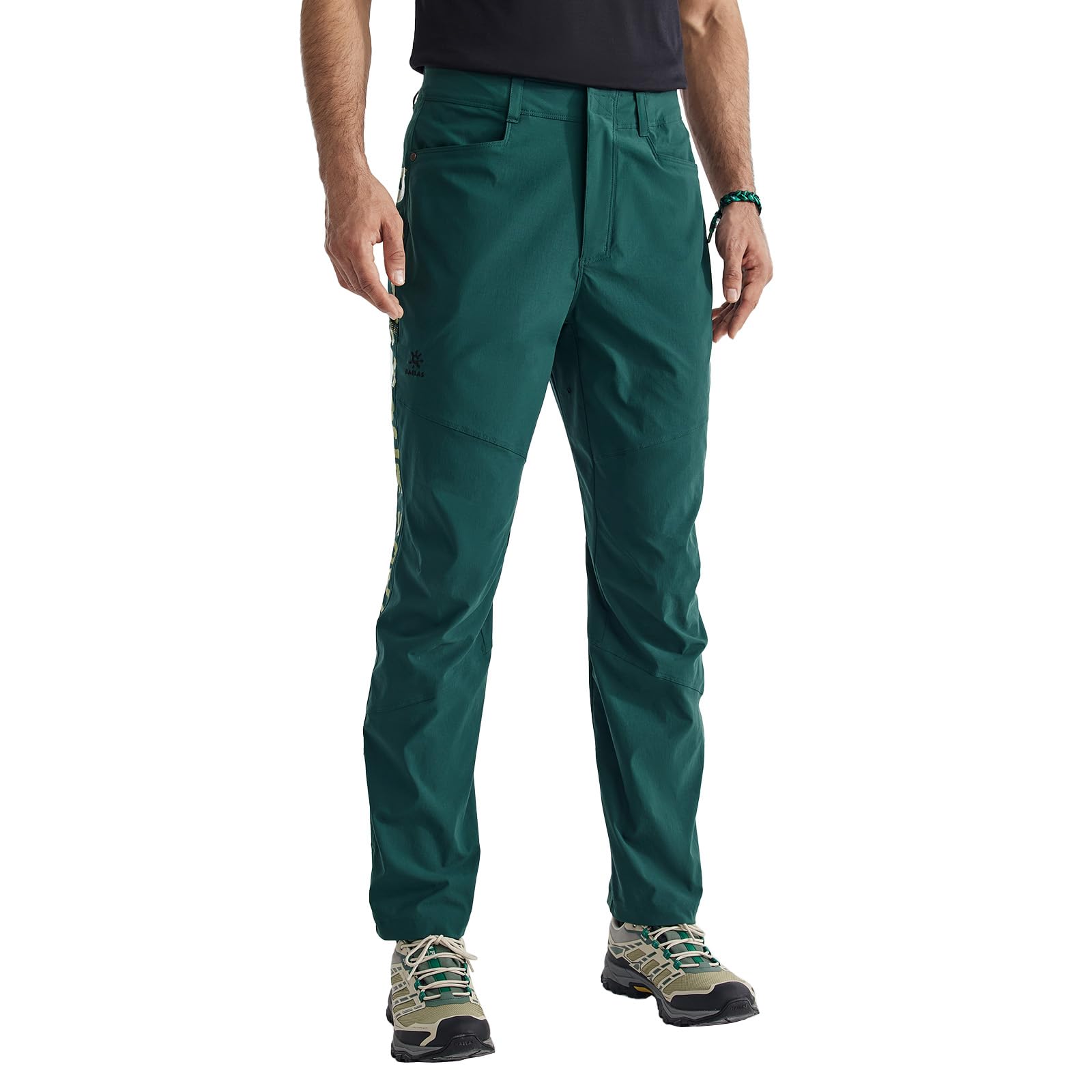 KAILAS climbing pants fabric texture showing lightweight durability for trails