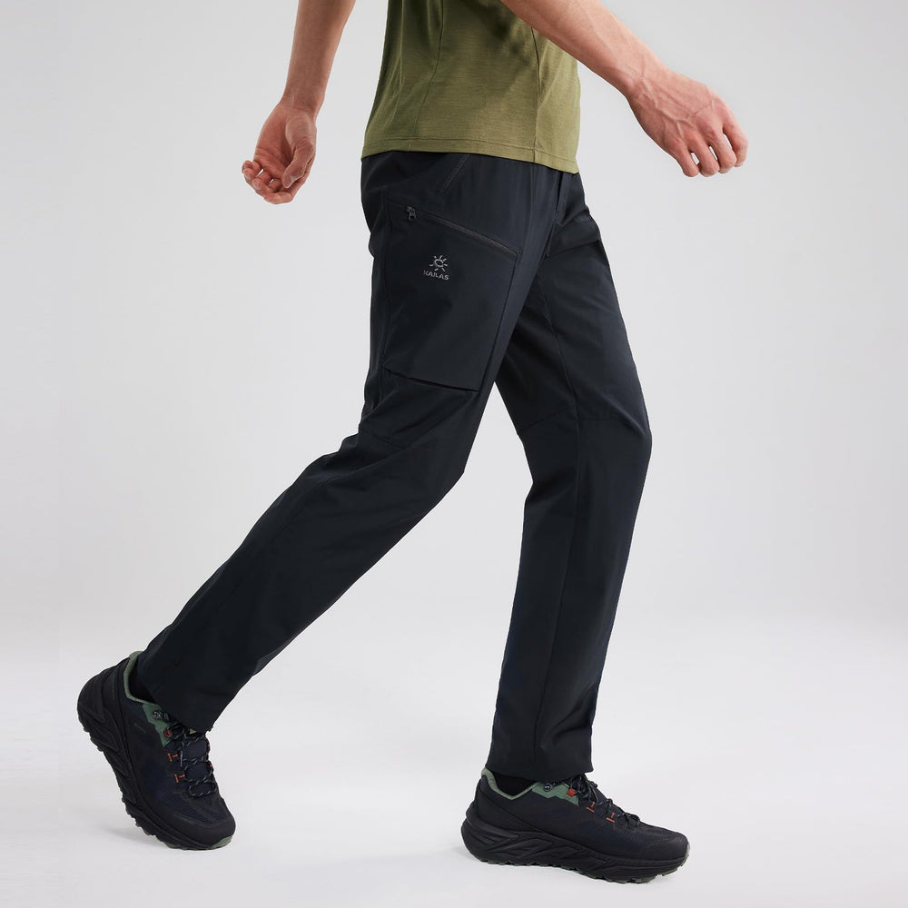 KAILAS men's hiking pants side cargo pocket detail for convenient storage