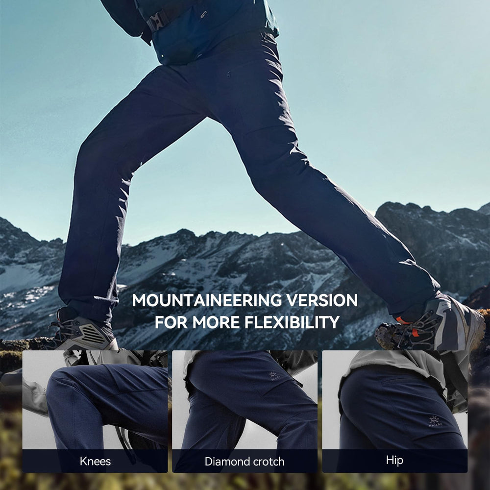 KAILAS softshell hiking pants stitching detail reinforces durability for daily wear
