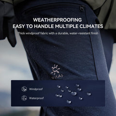 KAILAS softshell hiking pants waterproof treatment helps stay dry in light rain