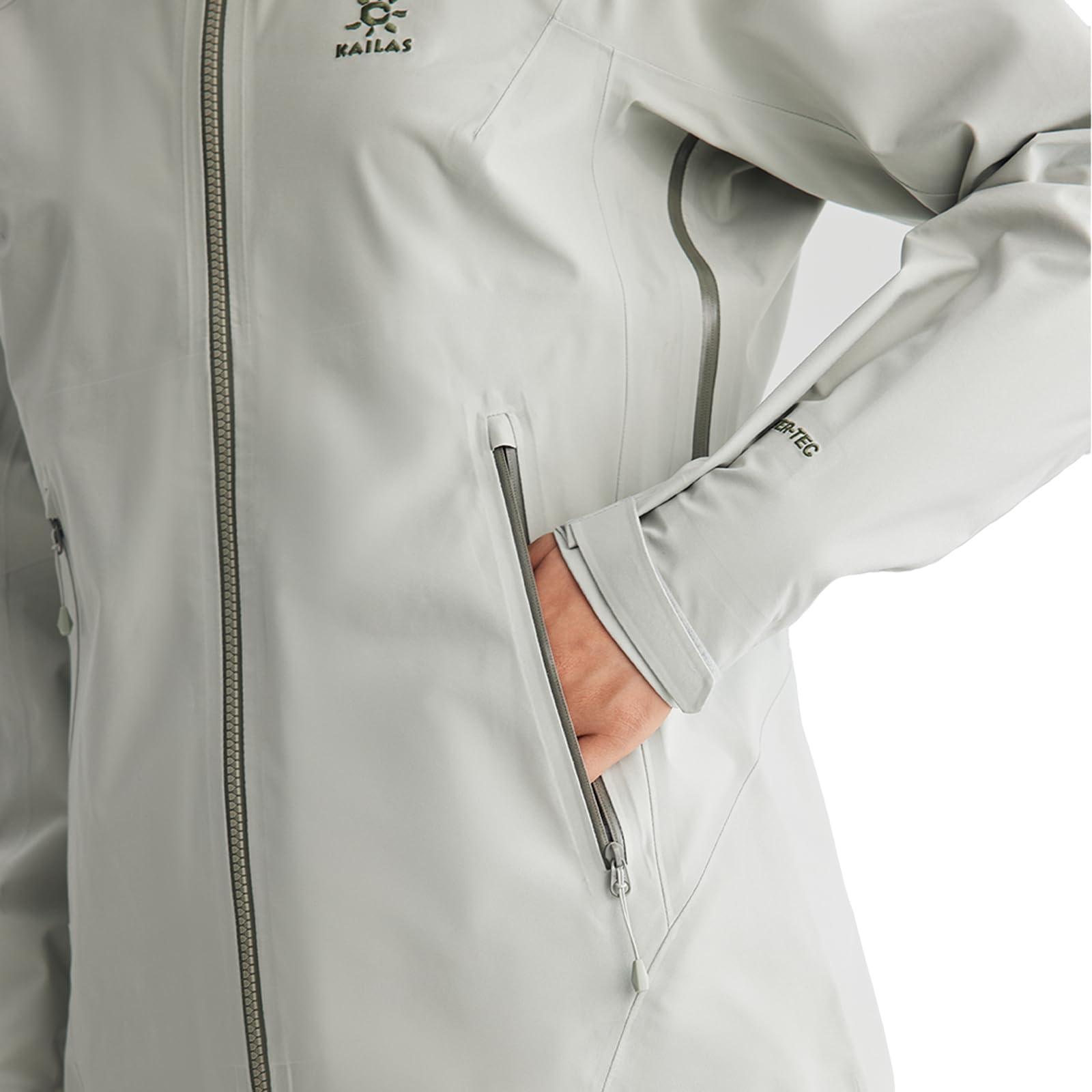 KAILAS armpit vents illustrate breathable climate control during climbs
