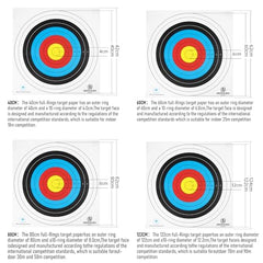 KAINOKAI 60cm target paper for indoor competition practice.