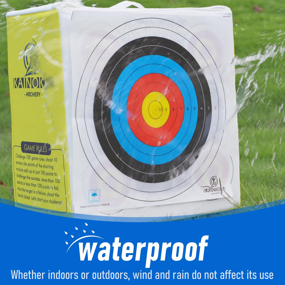 KAINOKAI target paper with waterproof performance for rain.