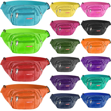 Kajaia Neon 16-piece fanny pack set shows color variety for outfit matching and styling versatility.