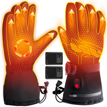 Kakashi heated gloves with battery pack ready for all day outdoor warmth