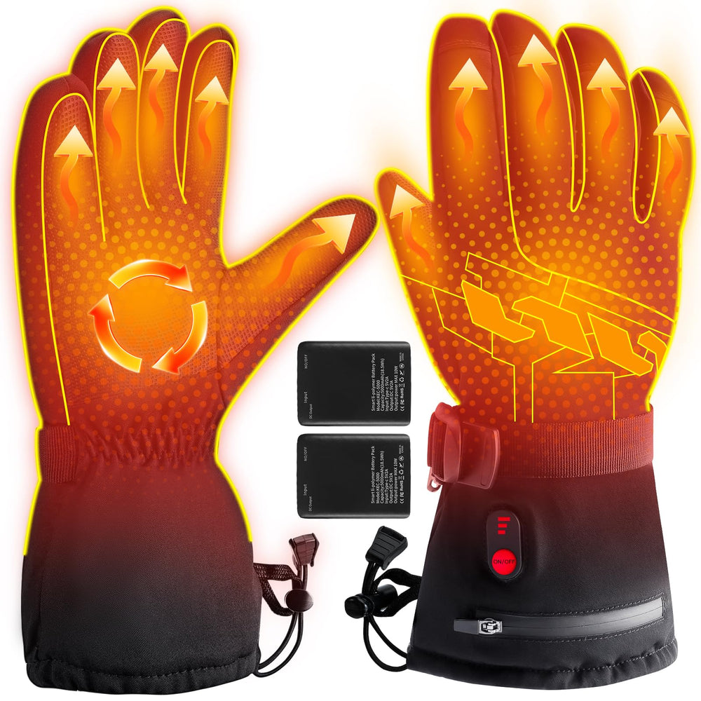 Kakashi heated gloves with battery pack ready for all day outdoor warmth