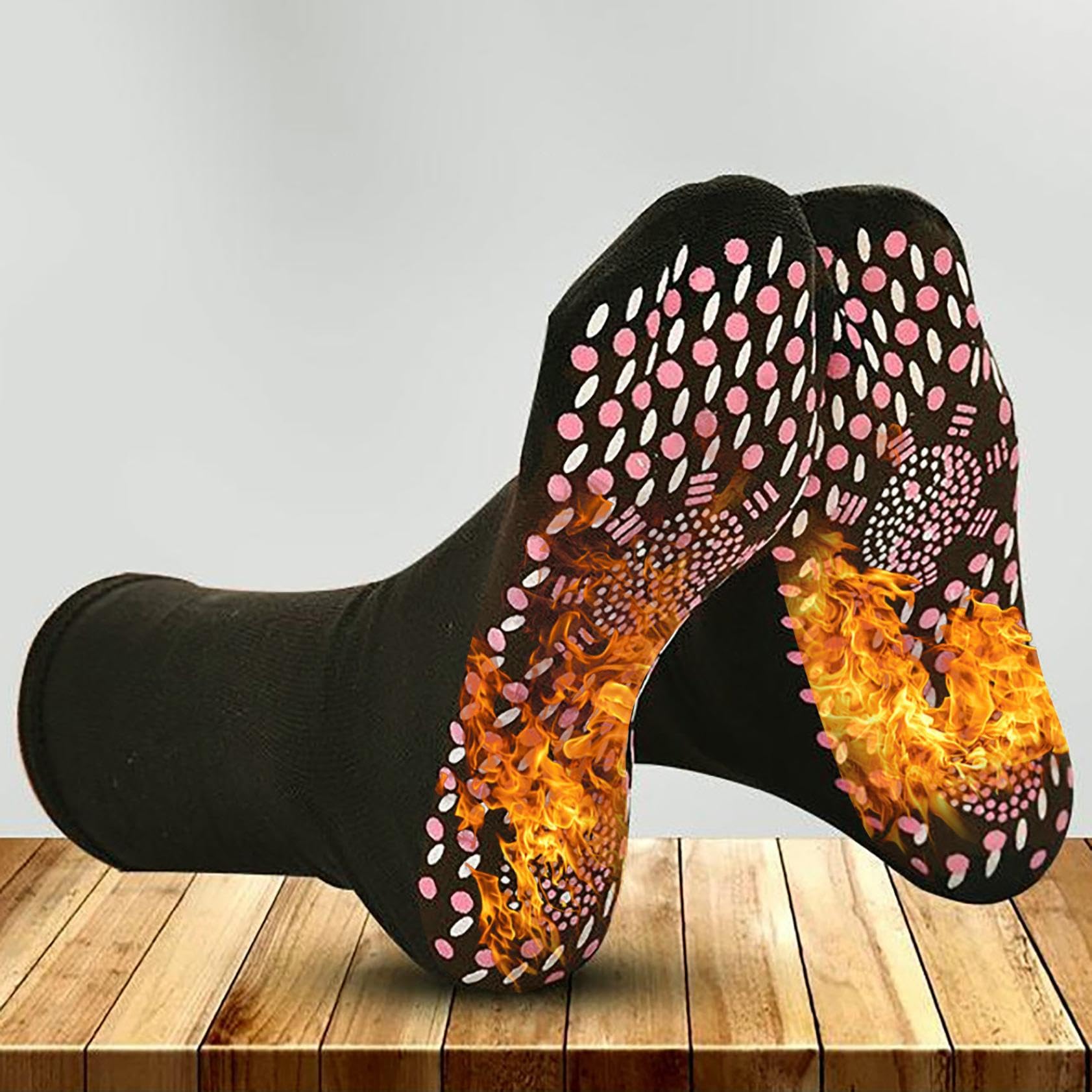 Kakina CMSX self-heating socks in camping use deliver cozy warmth.