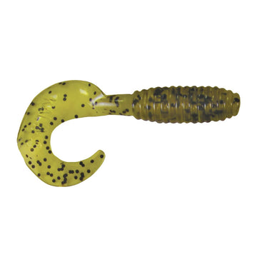 Kalin 5G10-060 lunker grub curtail front view for bass lure action