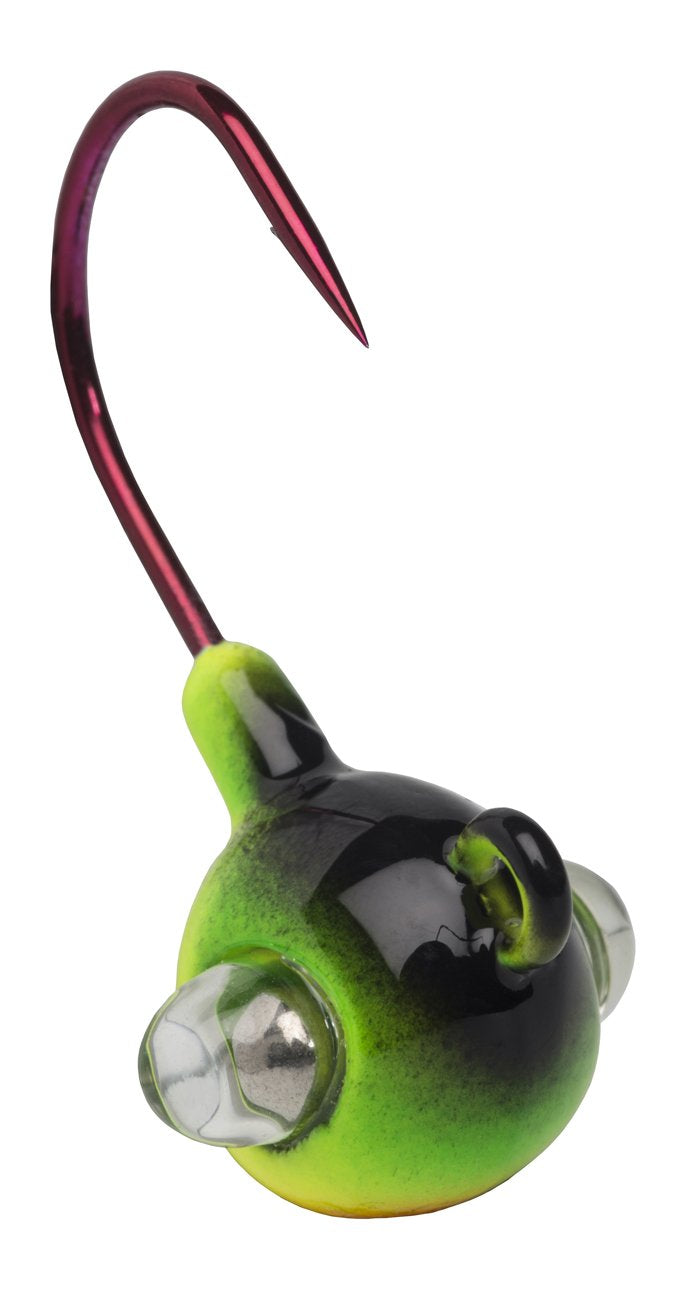 Kalin GELB38-FT Fire Tiger jig with Google Eye lure for improved fish attraction.
