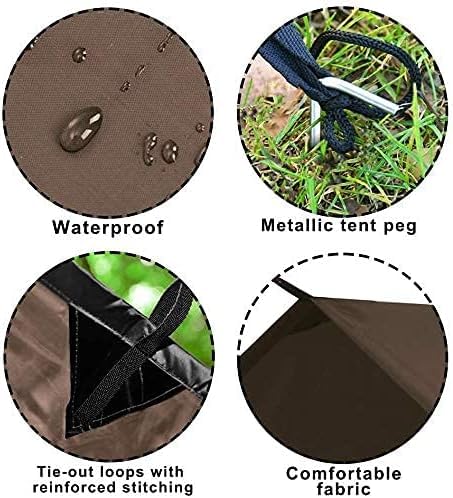 KALINCO tarp shows waterproof UV protection for sun and rain