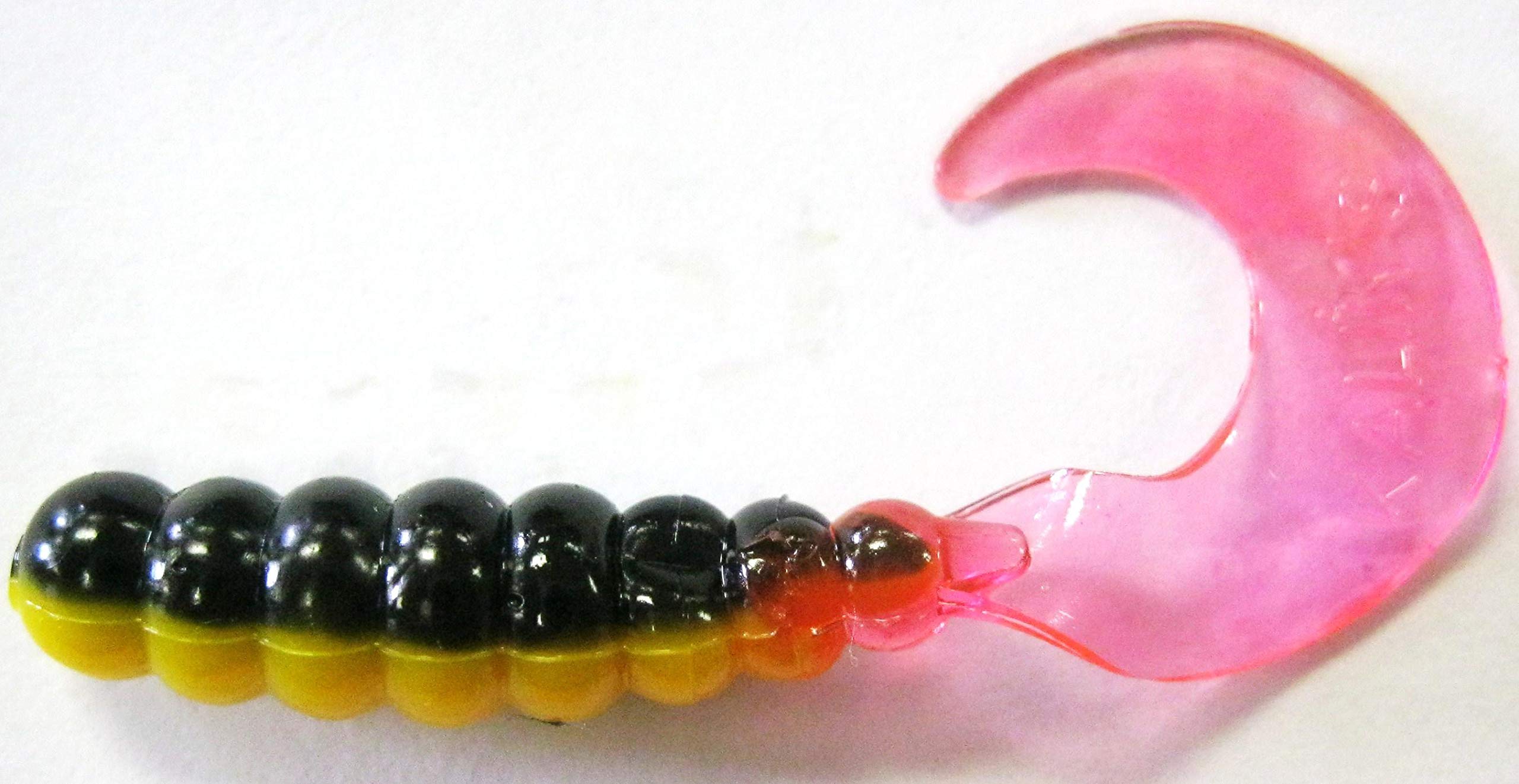 Kalins 2in Triple Threat Grub Bumble Bee, pack shot, versatile spinnerbait trailer use.